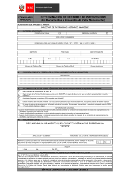 DETERMINACI&Oacute;N DE SECTORES DE INTERVENCI&Oacute;N (En