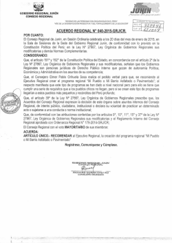 acuerdo regional n&deg; 040-2015-grj/cr.