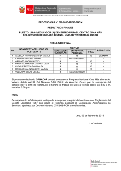 INFORME N&ordm;0171-2009