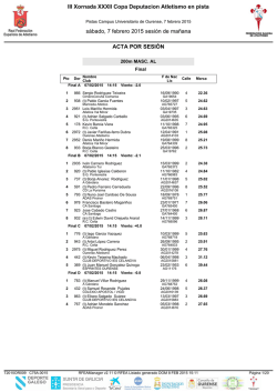 III Xornada XXXII Copa Deputacion Atletismo en pista s&aacute;bado, 7