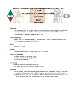 federaci&oacute;n mexicana de radio experimentadores