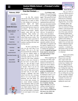 February 2015 - Selby-On-The-Bay