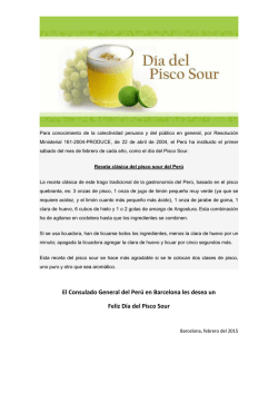 El Consulado General del Per&uacute; en Barcelona les desea un Feliz D&iacute;a