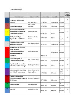 Calendario de cursos