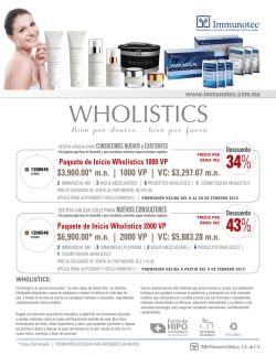 Paquete de Inicio Wholistics