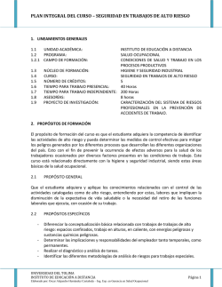seguridad en trabajos de alto riesgo