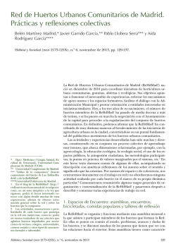 Red de Huertos Urbanos Comunitarios de Madrid. Pr&aacute;cticas y