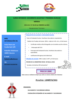 PROPUESTA CARTEL CURSO SOS MERIDA
