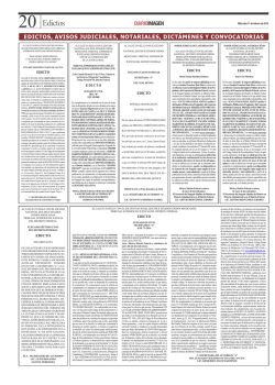 edictos, avisos judiciales, notariales, dict&aacute;menes y convocatorias