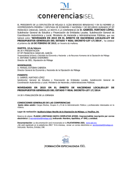 novedades en 2015 en el &aacute;mbito de haciendas locales