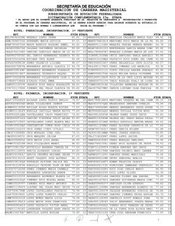Docentes del Sistema Federal candidatos a incorporarse y/o