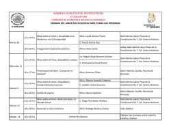 Semana del Amor sin Violencia para todas las Personas, Comisi&oacute;n