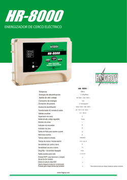 FICHA TECNICA hr 8000