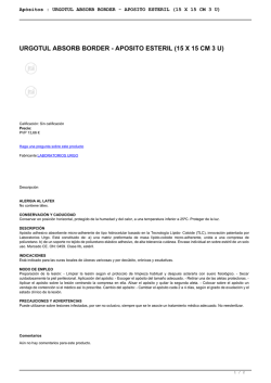 Ap&oacute;sitos : URGOTUL ABSORB BORDER