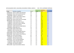NOTAS SEGUNDO CORTE, VACACIONAL DE