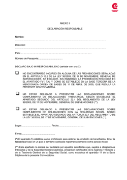 Anexo II Declaraci&oacute;n responsable obligaciones.