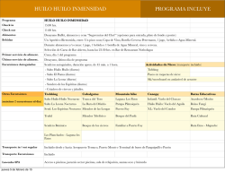 detalles del programa