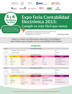 Expo Feria Contabilidad Electr&oacute;nica 2015: