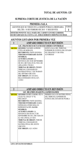 Sesi&oacute;n - Suprema Corte de Justicia de la Naci&oacute;n
