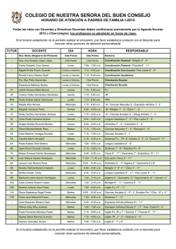 COLEGIO DE NUESTRA SE&Ntilde;ORA DEL BUEN CONSEJO