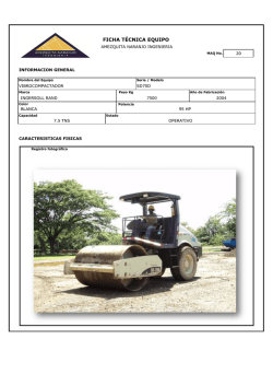 FICHA T&Eacute;CNICA EQUIPO - amezquita naranjo ingenieria