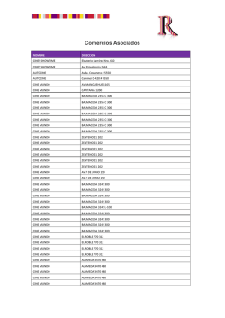 Listado de comercios