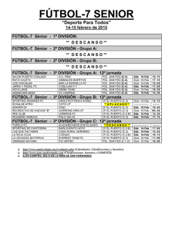 F&Uacute;TBOL-7 SENIOR - Ayuntamiento de San Fernando de Henares.