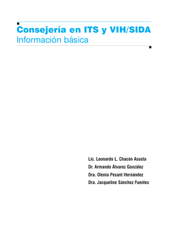 Consejer&iacute;a en ITS y VIH/SIDA. Informaci&oacute;n b&aacute;sica.