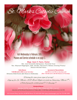 St. Mark Catholic Church Sea Girt NJ bulletin for
