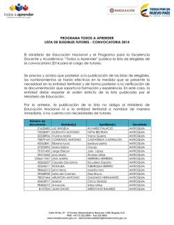 &ldquo;Todos a Aprender&rdquo; publica la li - Ministerio de Educaci&oacute;n Nacional