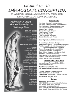 IMMACULATE CONCEPTION - John Patrick Publishing Company