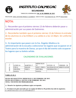 Matem&aacuteticas - instituto calmecac