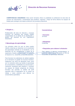 Direcci&oacute;n de RRHH