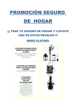Promoci&oacute;n seguro de hogar