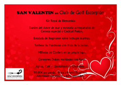 SAN VALENTIN en Club de Golf Escorpi&oacute;n