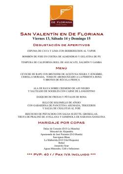 San Valent&iacute;n - De Floriana
