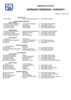 Jornada - Federaci&oacute;n C&aacute;ntabra de Baloncesto