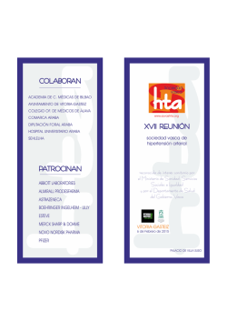 reconocida de inter&eacute;s sanitario por el Ministerio de - SEH