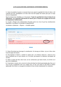 Actualizaci&oacute;n de Drupal