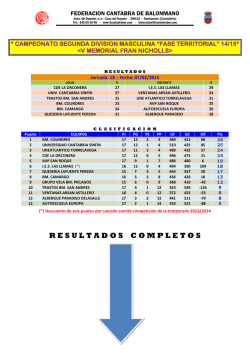 REGLA DEL HAY - Federaci&oacute;n C&aacute;ntabra de Balonmano