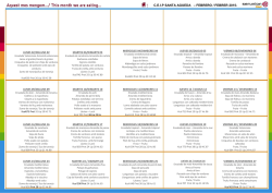 ceip santa agueda &ndash; febrero / febrer 2015