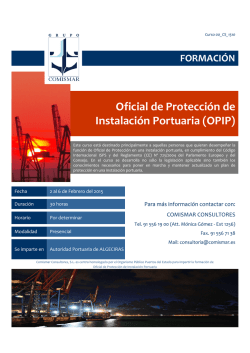 Curso OPIP Algeciras Febero 2015