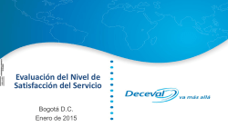 Medici&oacute;n de servicio 2014