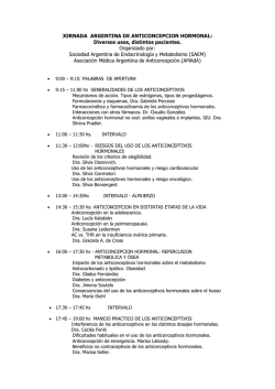 Programa del evento - Sociedad Argentina de Endocrinolog&iacute;a y