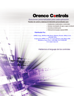 Paneles de Control - corporaci&oacute;n aspec sac