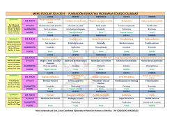 Men&uacute; actualizado 4-02-2015