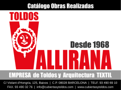 Material - Toldos & Cubiertas SL