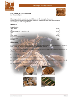 Pan negro de trigo entero