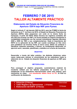 para ver el brochure - Colegio de Contadores P&uacute;blicos de Colombia