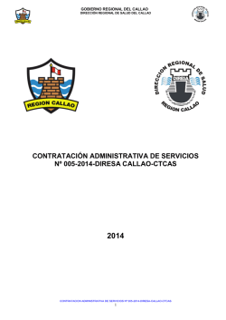 contrataci&oacute;n administrativa de servicios n&ordm; 005-2014